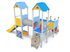 Set cu trei turnuri cu podeț pentru loc de joacă - BGL-1108 imagine 4